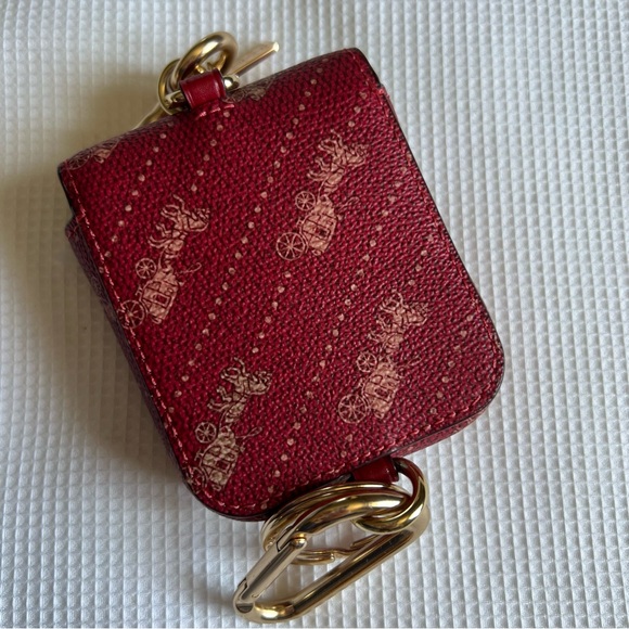 Coach Horse and Carriage Dot Print Bag Charm - Picture 2 of 8